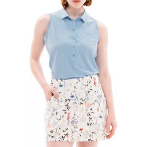 Foray Golf NWT CORE 3.0 Sleeveless UPF 50 Protection Golf Polo Placid Blue‎ Med